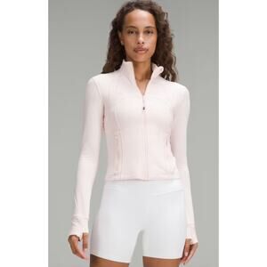 Lululemon Define Cropped Jacket Nulu Size 12 Strawberry Milkshake